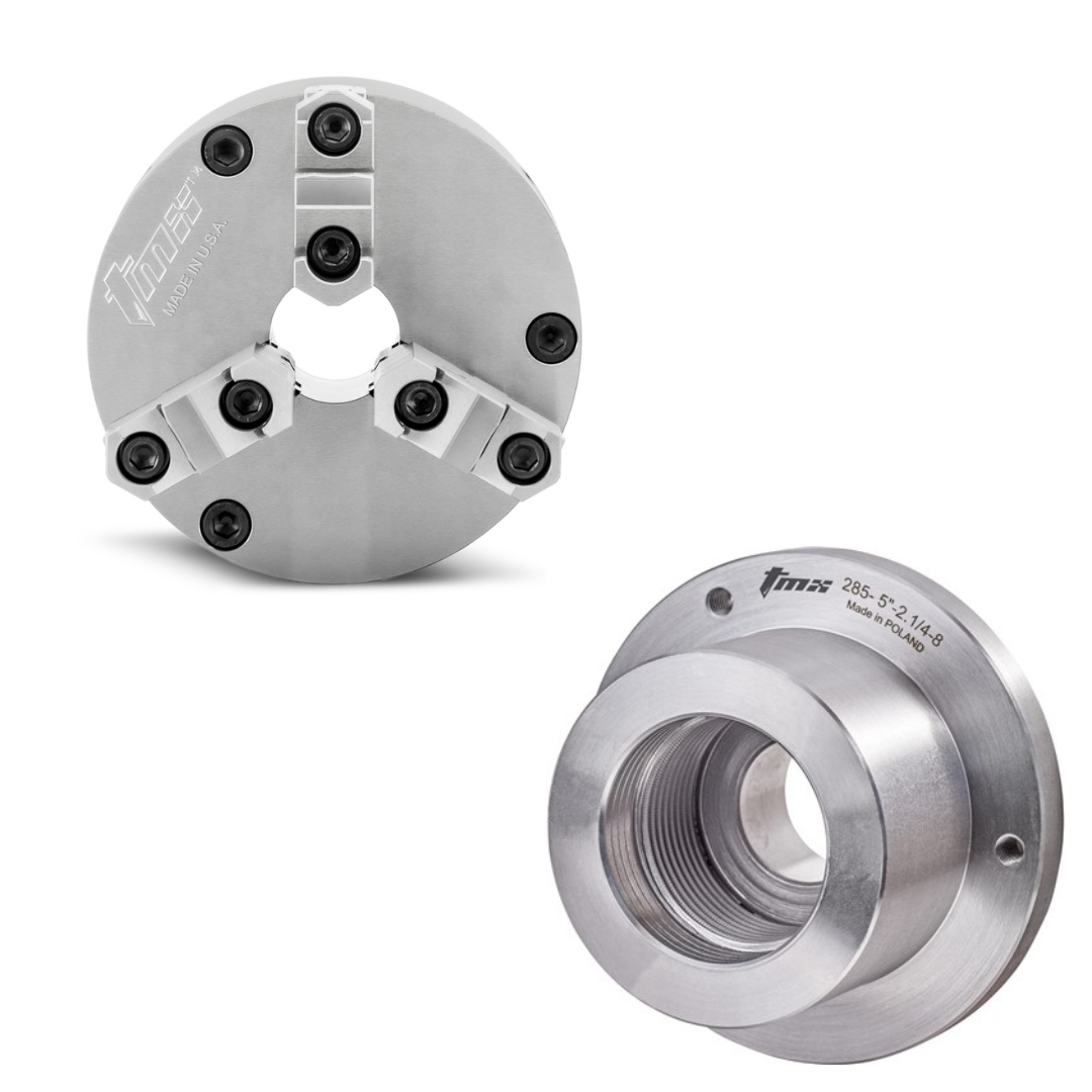 Front Mount Precision Scroll Chucks - Forged Steel Body