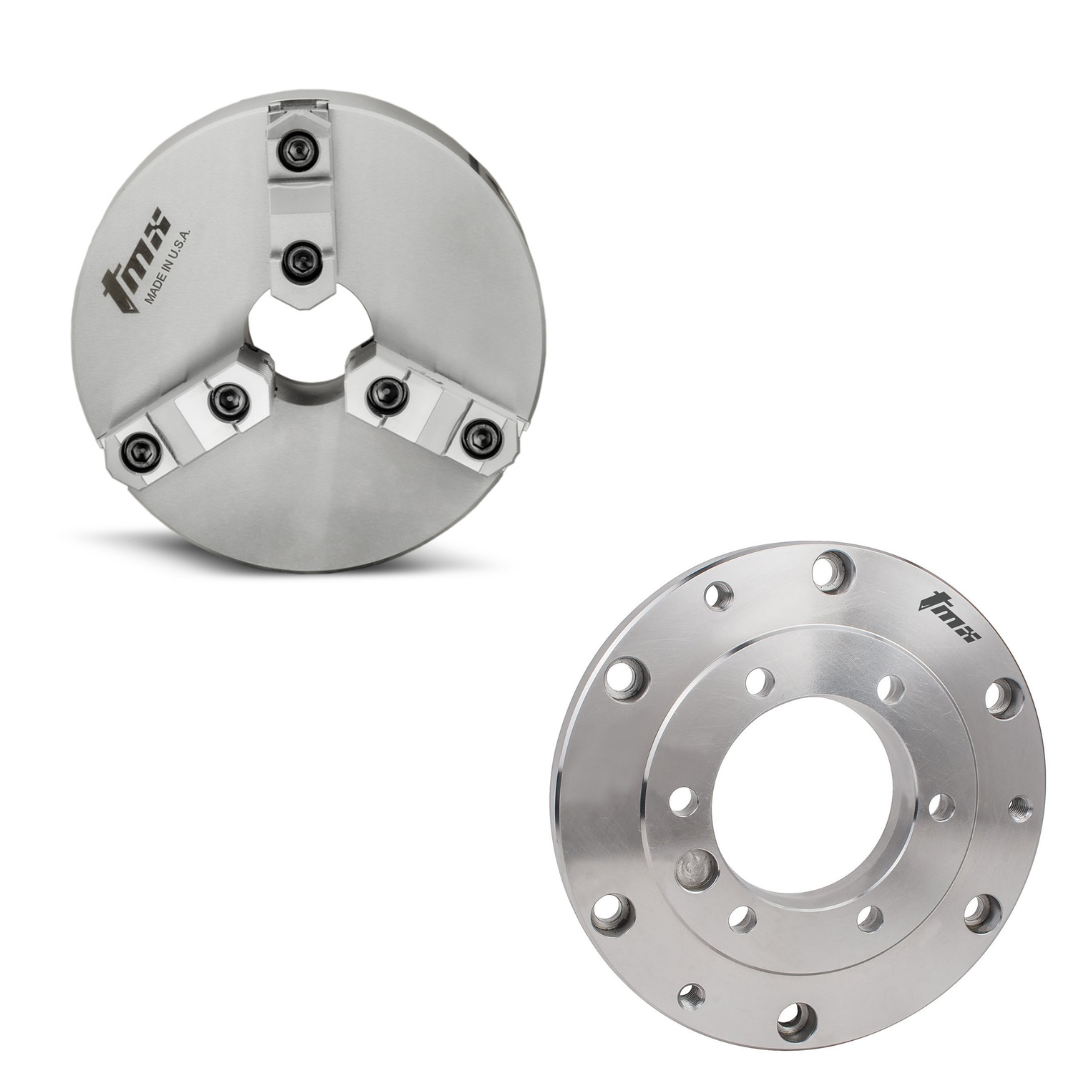 12inch-Back Mount Precision Scroll Chucks - Forged Steel Body- 3jaws