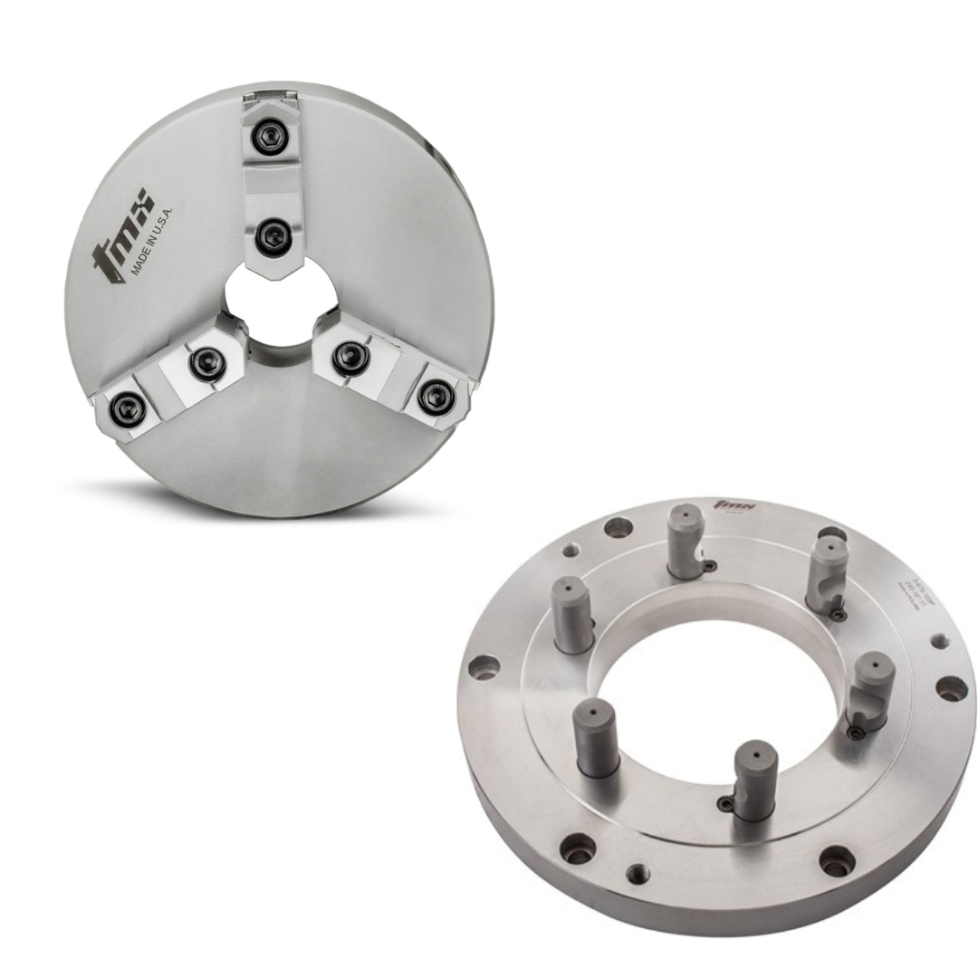 12inch-Back Mount Precision Scroll Chucks - Forged Steel Body- 3jaws