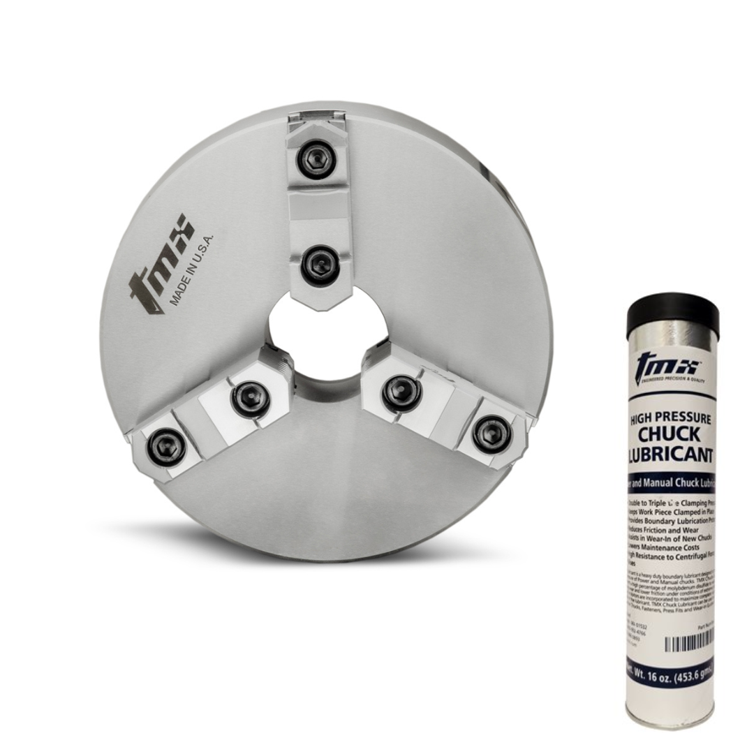 12inch-Back Mount Precision Scroll Chucks - Forged Steel Body- 3jaws